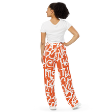 Load image into Gallery viewer, All-over print unisex wide-leg pants