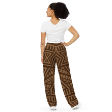 Load image into Gallery viewer, All-over print unisex wide-leg pants