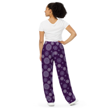 Load image into Gallery viewer, All-over print unisex wide-leg pants