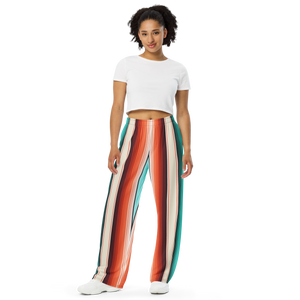 All-over print unisex wide-leg pants