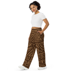 All-over print unisex wide-leg pants