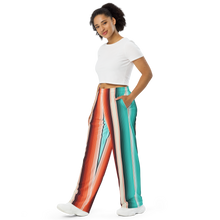 Load image into Gallery viewer, All-over print unisex wide-leg pants