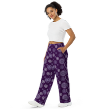 Load image into Gallery viewer, All-over print unisex wide-leg pants