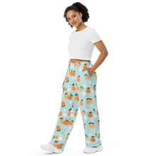 Load image into Gallery viewer, Orange Flava - All-over print unisex wide-leg pants