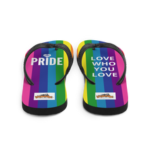 Load image into Gallery viewer, PRIDE LOVE WHO YOU LOVE - Flip-Flops