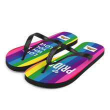 Load image into Gallery viewer, PRIDE LOVE WHO YOU LOVE - Flip-Flops