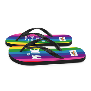 PRIDE LOVE WHO YOU LOVE - Flip-Flops