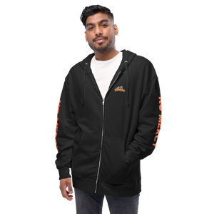Unisex fleece zip up hoodie