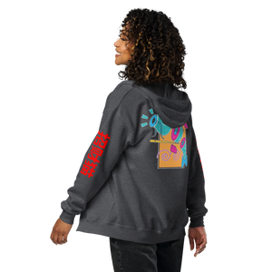 I Love Sushi Design Two - Unisex heavy blend zip hoodie