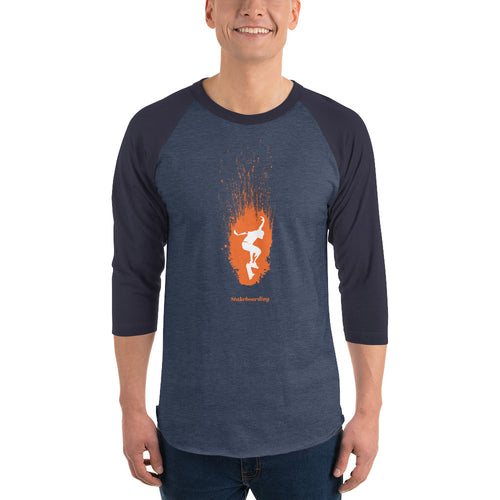 3/4 sleeve raglan shirt